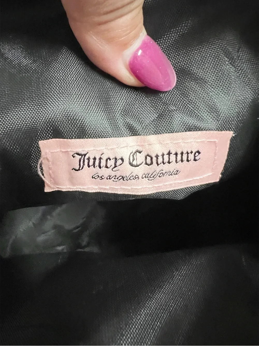 Juicy Couture Womens Puffy Pink Zebra Print Cosmetic Pouch Bag with Gold Logo
